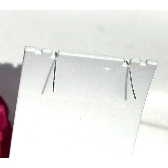 Sterling Silver Pink Tourmaline Bead Earrings 8mm - Picture 8 of 8